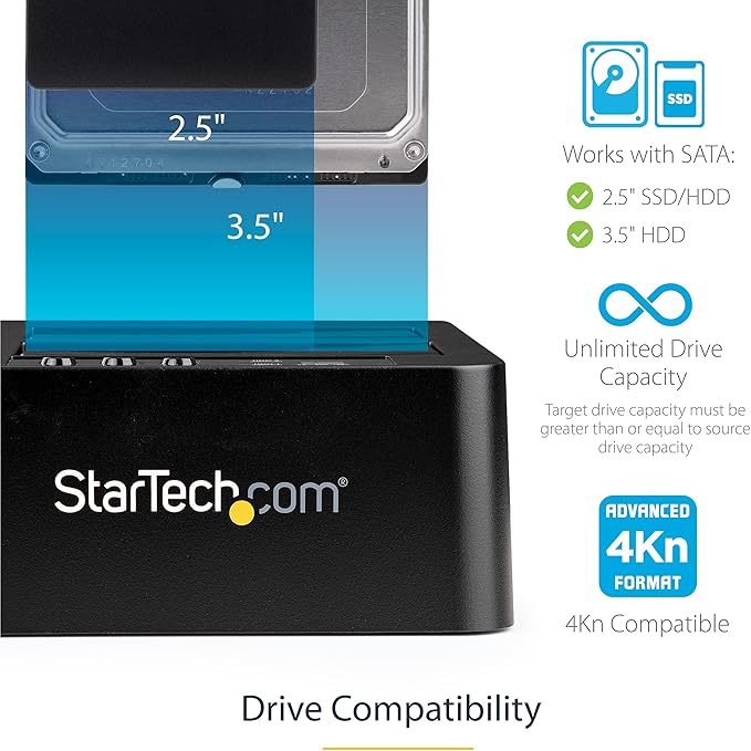 StarTech.com USB Flash Drive Duplicator and HDD/SSD Cloner Docking Station - Image 7
