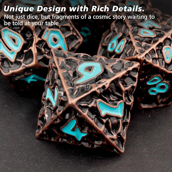 PJOY Metal D&D Dice Set for Dungeons and Dragons Dice - Image 4
