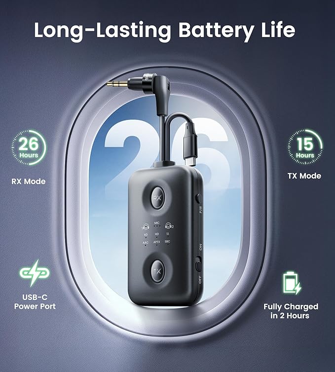 Unique Design Bluetooth 5.4 Transmitter Receiver - Image 7