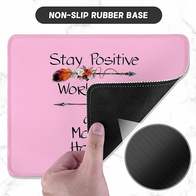ITNRSIIET Mouse Pad with Stitched Edge Premium Textured Smooth Precise - Image 3