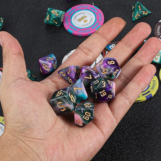 QMAY DND Dice Set -D&D Polyhedral Dice - Image 5
