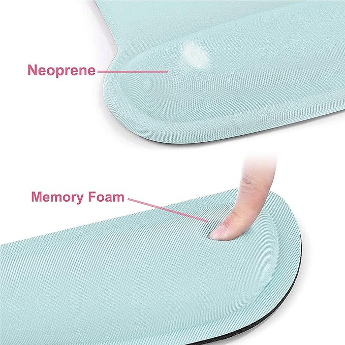 MOSISO Wrist Rest Support for Mouse Pad & Keyboard Set, Ergonomic Mousepad - Image 4