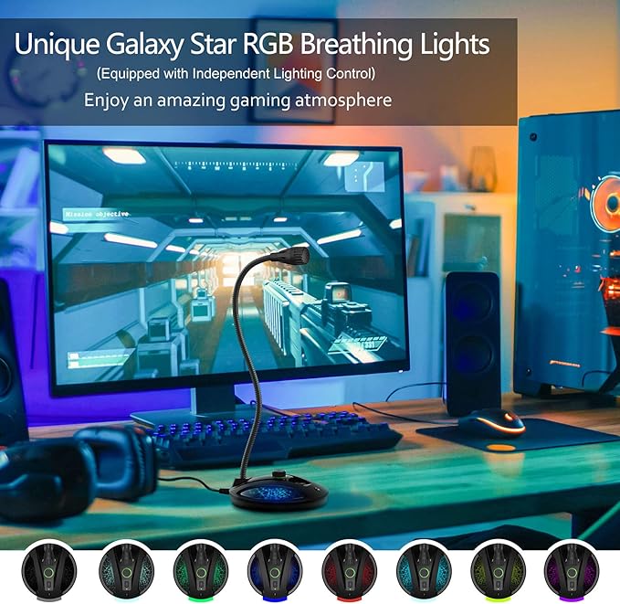 JOUNIVO USB Recording Microphone, Computer PC Podcast Condenser Cardioid Mic - Image 5