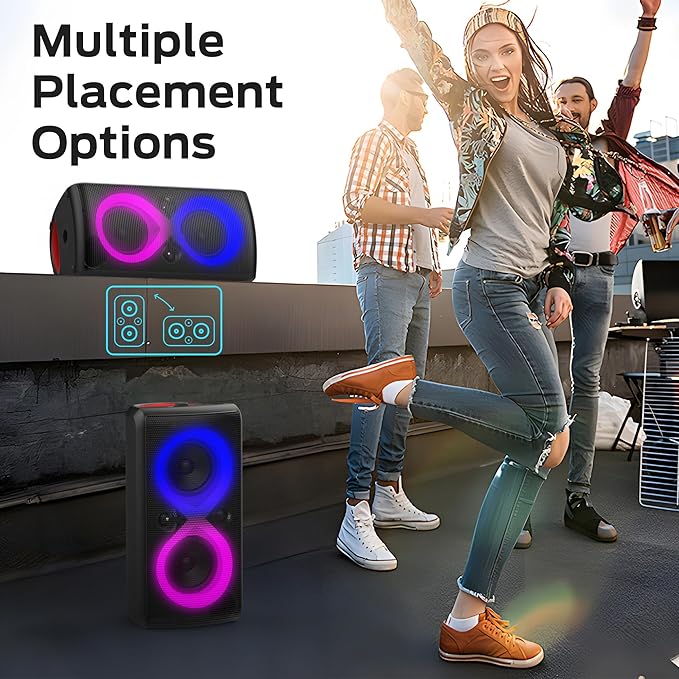 Monster Cycle Plus Bluetooth Speaker, 380W High Power Portable Party Speaker - Image 8