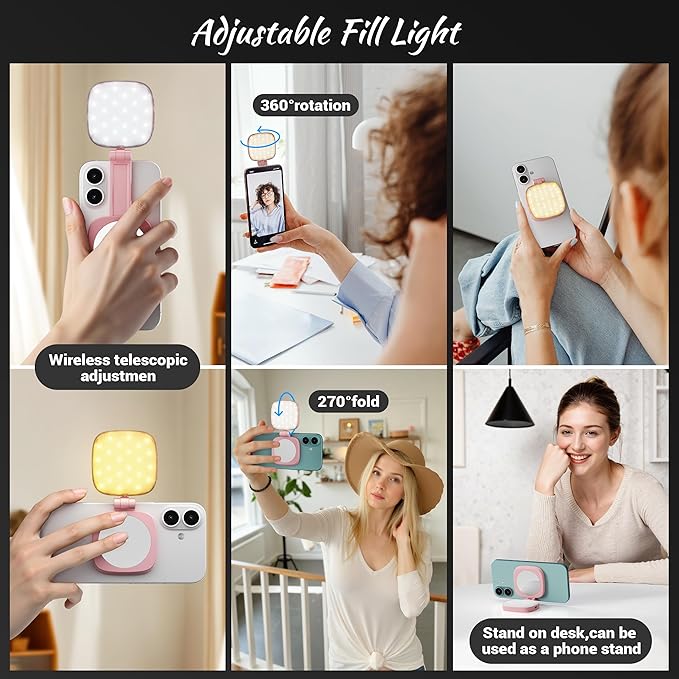 Magnetic Selfie Light for Phone: 5 Led Mode - Image 3