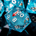 ARUOHHA Liquid Core DND Dice Set, Handmade RPG Koi Fish Dungeons Polyhedral by ARUOHHA