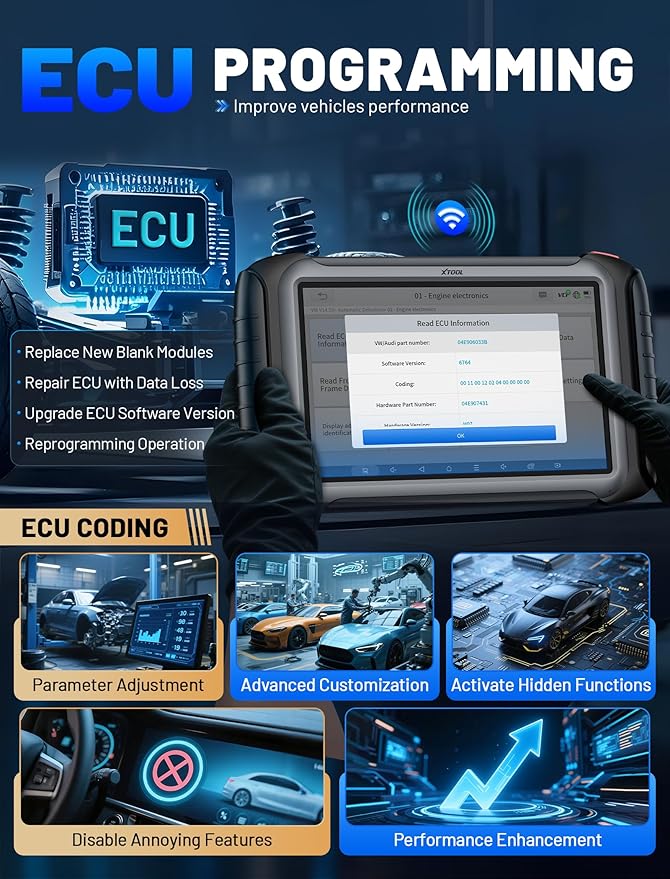 XTOOL IP919 PRO Scan Tool, ECU Programming Car OBD2 Scanner - Image 5