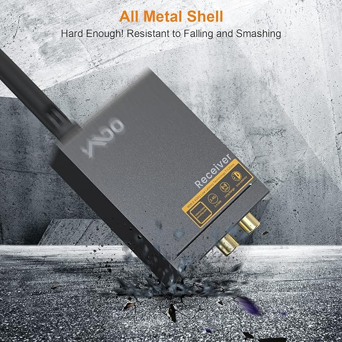 YMOO 3 in 1 2.4Ghz Wireless Audio Transmitter and Receiver, 2 Receivers - Image 7