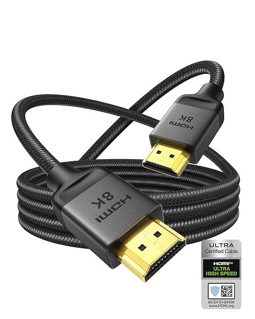 Silkland 10K 8K HDMI 2.1 Cable 10ft, Certified Ultra High Speed HDMI Cable by Silkland