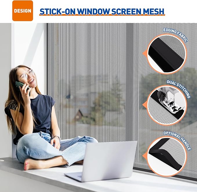 MAGZO Customized Window Screen, Screen Mesh Attachable and Detachable - Image 5