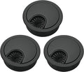 3 Pcs Satin Nickel Metal Cable Grommet, Zinc Alloy Desk Table Grommet Cable by Xntun