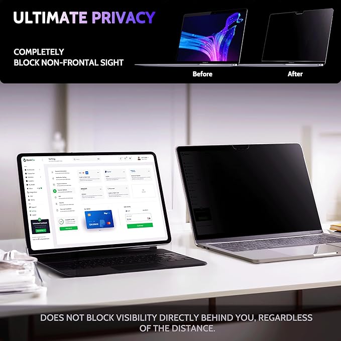 Privacy Screen for MacBook Air 13 Inch & MacBook Pro 13 In, MagicSuction™ - Image 4