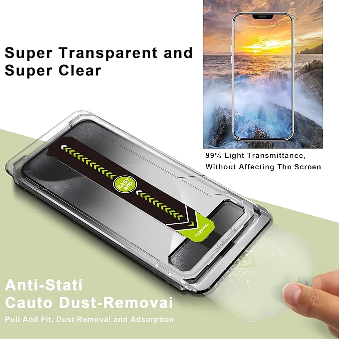 9H Tempered Glass, Full Coverage, Anti-Fingerprint, Auto Dust Removal, - Image 2