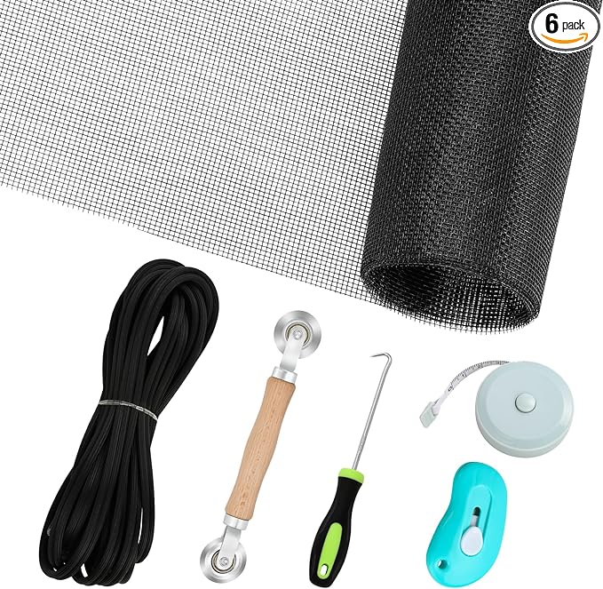 Windows Screen Replacement and Screen Door Repair Kit by Amzjjle