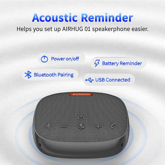 AIRHUG Conference Speaker and Microphone, Advanced Noise Reduction, USB-C Plug - Image 2