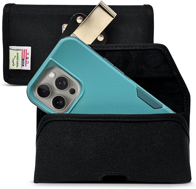 Turtleback Belt Clip for iPhone 16 Pro, 15 pro 14 Pro 13 Pro -Medium- Fits by Turtleback