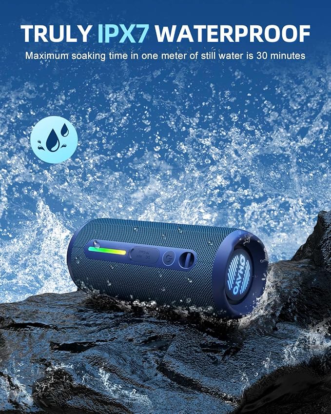OHAYO Portable Bluetooth Speaker, IPX7 Waterproof Wireless Speaker - Image 3