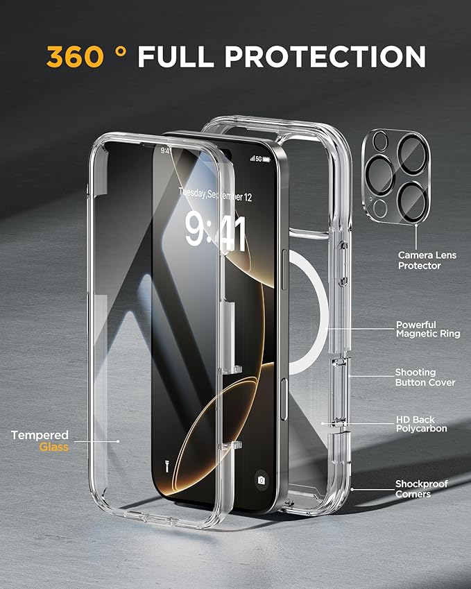 Miracase for iPhone 16 Pro Max Case 6.9'', Full-Body Bumper Phone case - Image 2