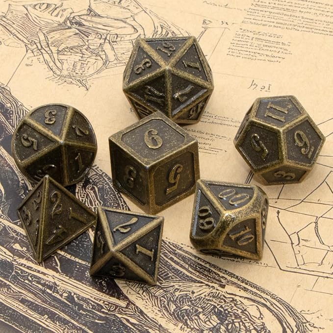 Metal Dice Set, HNCCESG Polyhedral D&D Dice - Image 3