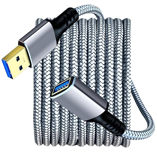 Tan QY USB 3.0 Extension Cable 15Ft, USB 3.0 High Speed Extender Cord Type A - Image 3