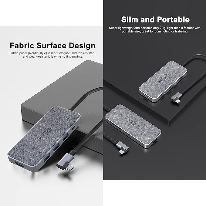 USB C Hub, ZSIMC 7-in-1 Docking Station Multiport Adapter - Image 7