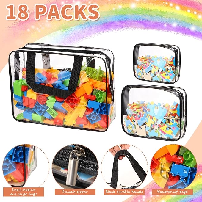 18 Packs Large Toy Storage Bags - Image 3