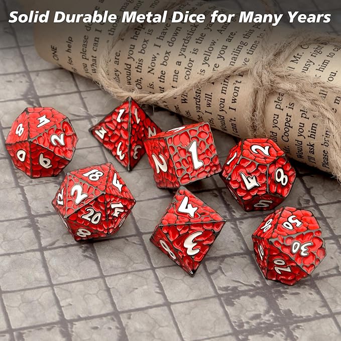 PJOY Metal D&D Dice Set for Dungeons and Dragons Dice - Image 9
