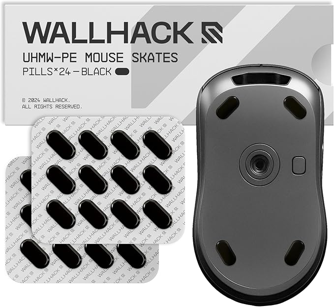 Wallhack UHMW-PE Pill Mouse Skates | Premium Universal Skates by Wallhack