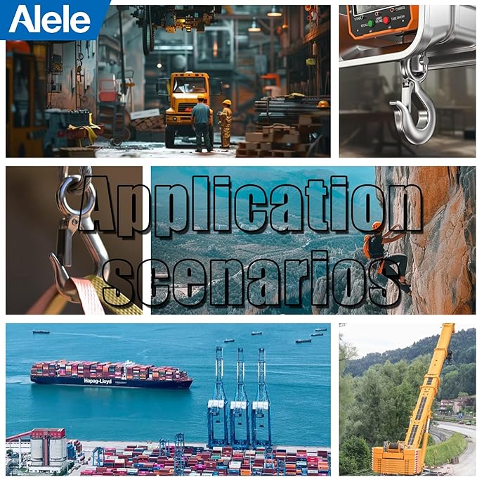 Alele 2Pack 0.5T Crane Scale Grab Hooks, Slip Hooks, Stainless Steel Lifting - Image 6