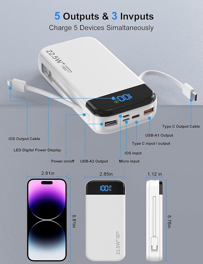 Portable Charger Power Bank 32000mAh - Image 4
