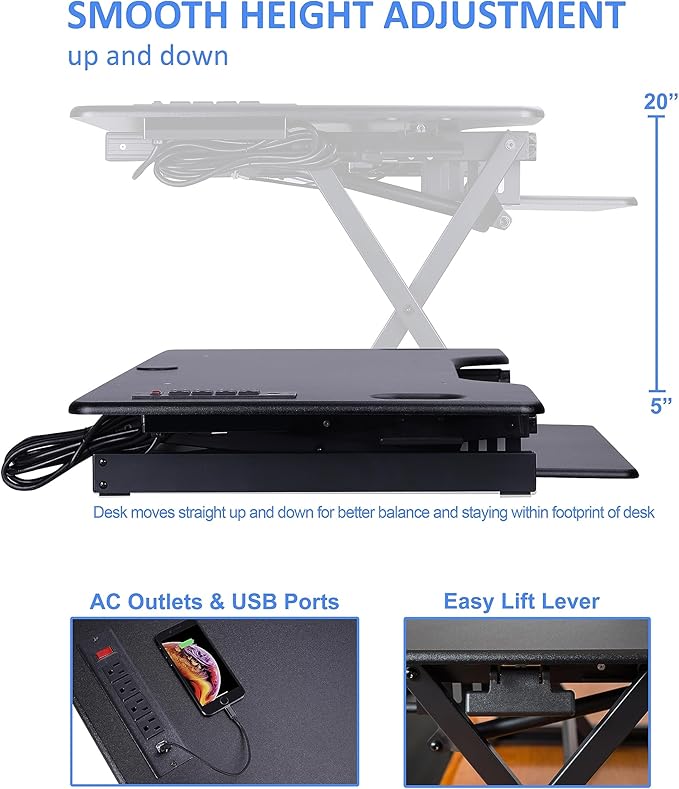 Rocelco 46" Standing Desk Converter - Image 4