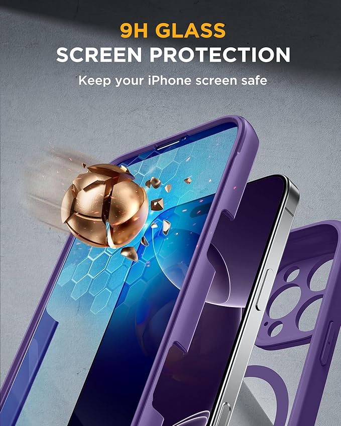 Miracase Magnetic for iPhone 16 Pro Case Full-Body Phone - Image 3