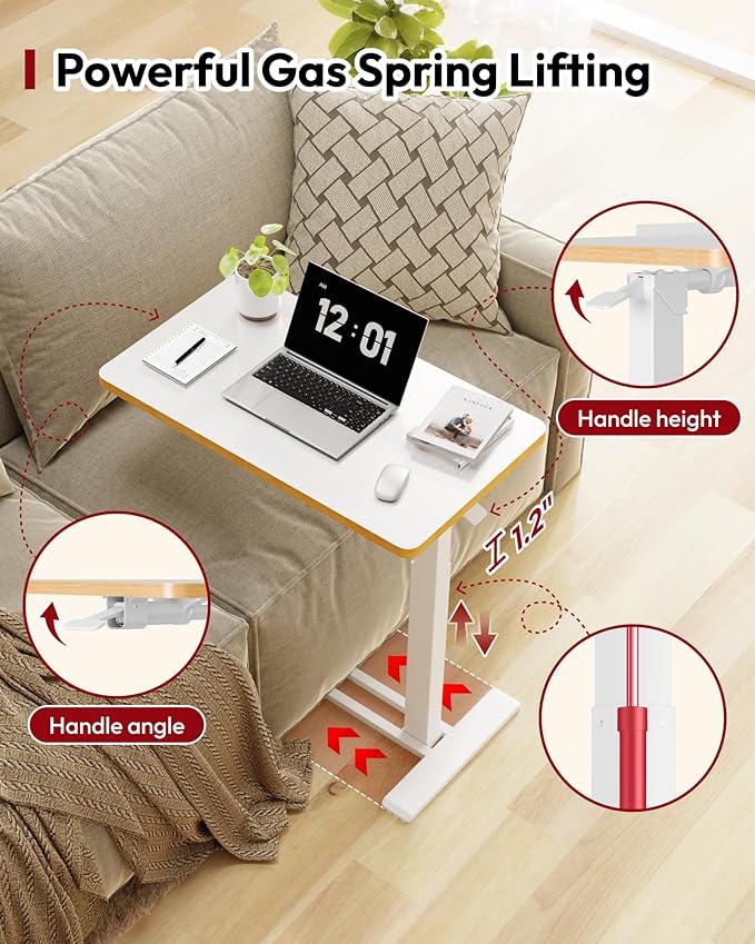 SANODESK Medical Adjustable Overbed Bedside Table - Image 4