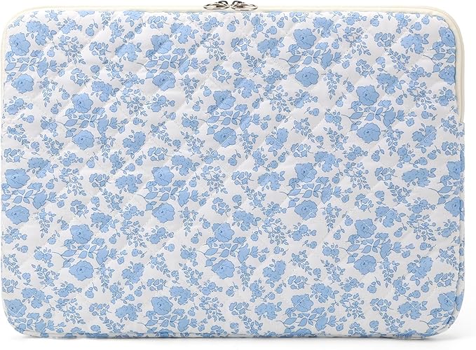 Puffy Laptop Sleeve 13-15.6 Inch Cute Quilted Laptop Protective Case Padded by BBIQI