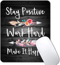 IMAYONDIA Rustic Black Wood Grain Mouse Pad, Mousepad Inspirational Quotes by IMAYONDIA