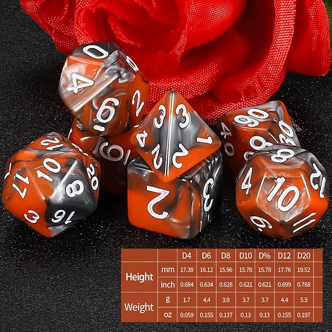 QMAY DND Dice Set -D&D Polyhedral Dice - Image 2