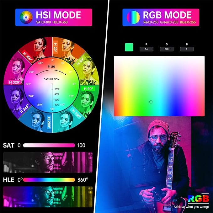 GVM Upgraded 60W RGB LED Video Light - Image 6
