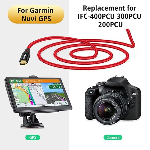AGVEE 3.3ft Mini USB Cable, Braided Durable USB-A to Mini-B Charger Charging - Image 5