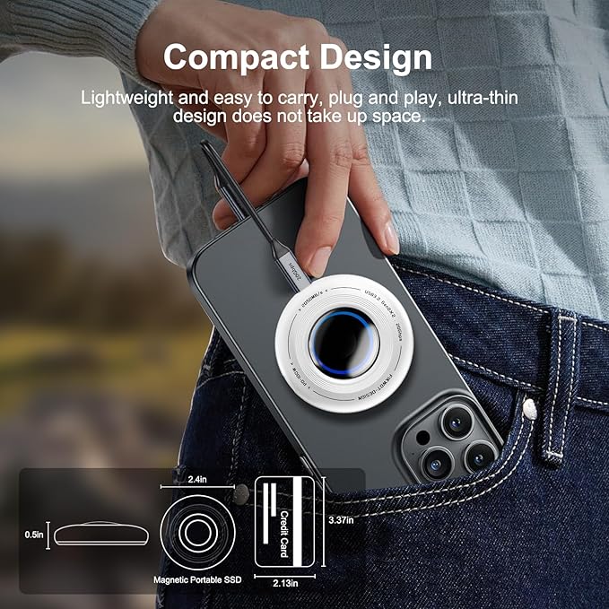FP108 1TB Magnetic Portable SSD, External Solid State Drives - Image 3