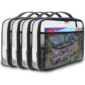 holay 4 Packs PVC Zippered Blocks Set, Board game Storage Organizer Case by OrganizeYourLifeWithholay