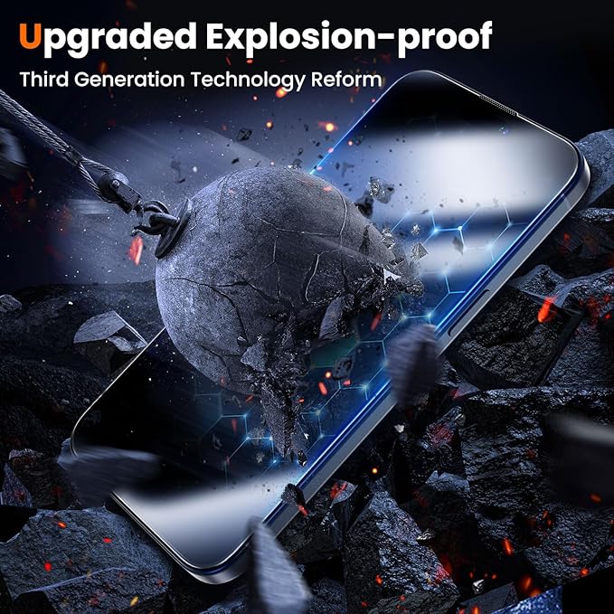 UniqueMe for iPhone 15 Pro Max Screen Protector, Screen Protector 15 Pro Max - Image 4