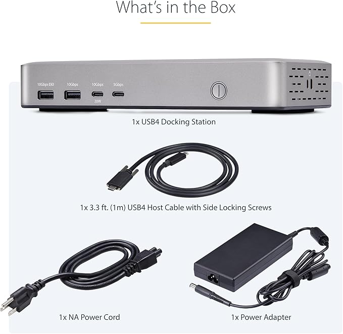 StarTech.com USB-C Docking Station, 40Gbps Data Transfer, 2.5Gb Ethernet - Image 9