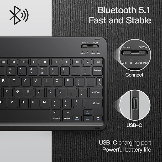 JETech Keyboard Case for iPad 11th/10th Generation - Image 3