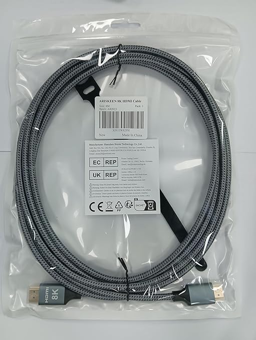 ARISKEEN 8K HDMI Cable 13 FT, 48Gbps High Speed HDMI 2.1 Cable, 8K 60Hz - Image 8