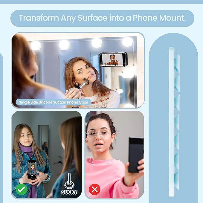SUCKY Silicone Suction Phone Case Adhesive Octo Cup Buddy Mount - Image 3