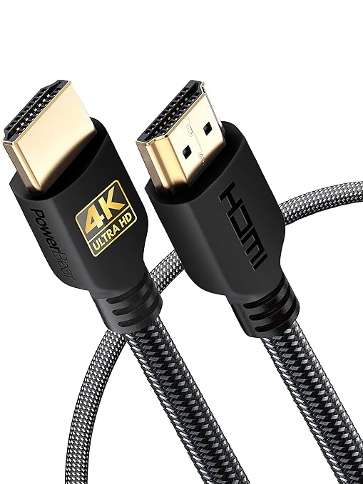 PowerBear 4K HDMI Cable 3 ft | High Speed Hdmi Cables, Braided Nylon & Gold by PowerBear