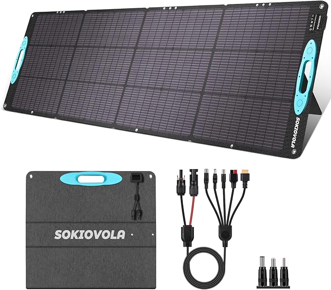 N-Type 16BB 200W Portable Solar Panels by SOKIOVOLA