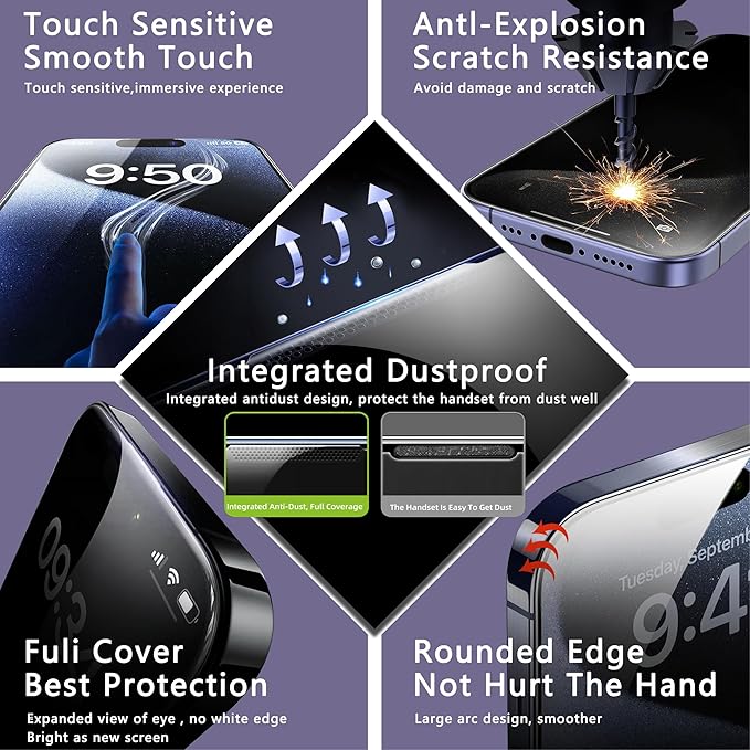 2 Pack Anti Blue Light Matte Screen Protector - Image 5