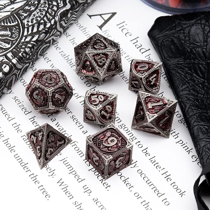 Haxtec DND Dice Set Metal D&D Dice Set - Image 5