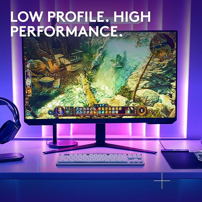 Logitech G515 Lightspeed TKL Low Profile Wireless Gaming Keyboard, LIGHTSYNC RGB - Image 2